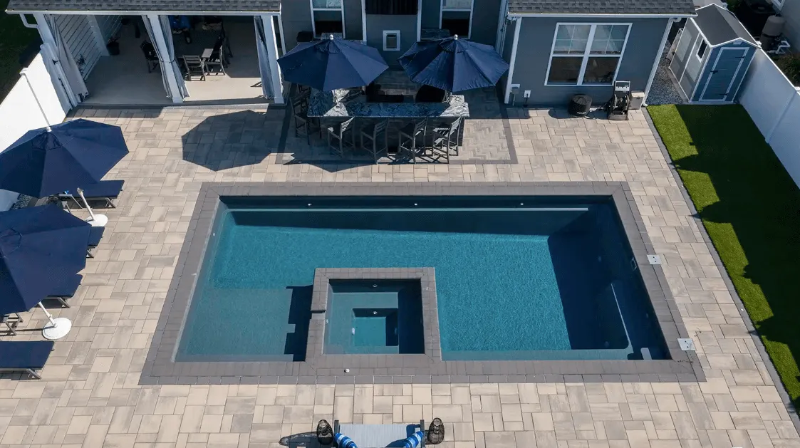 Imagine Pools Exquisite 30 in Storm Grey — pool installation near Chestertown, NY