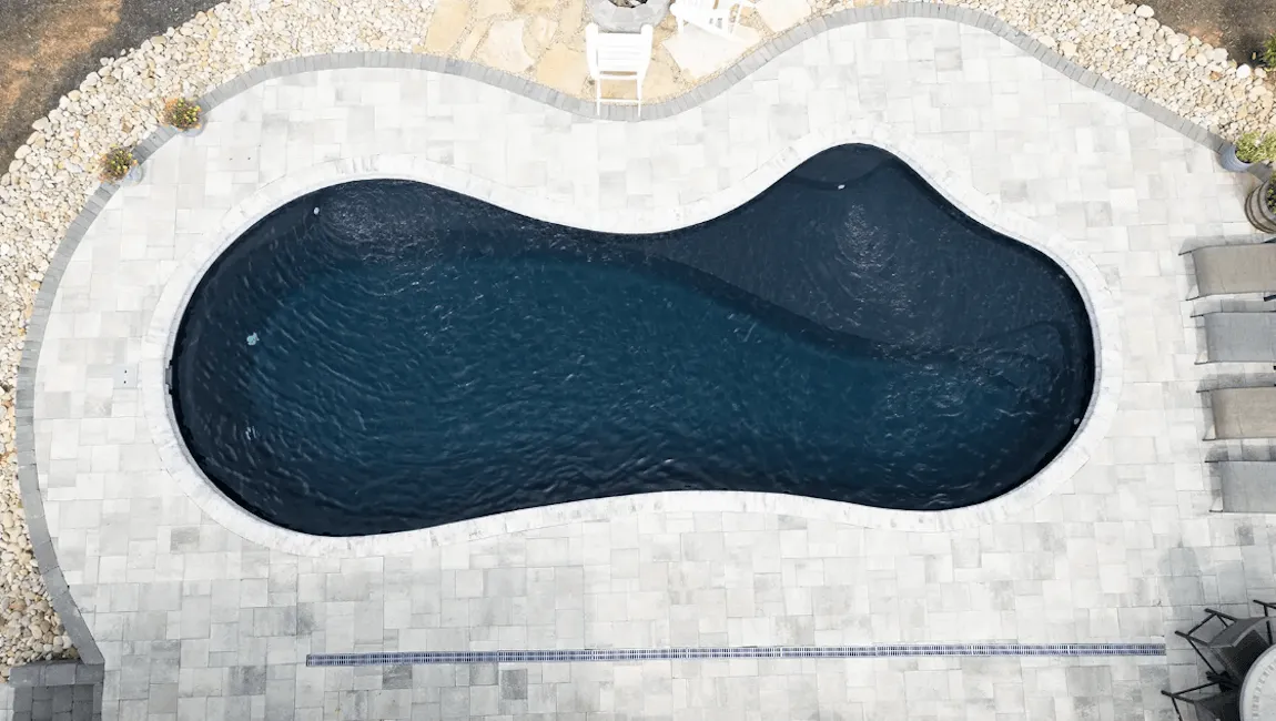 Imagine Pools Inspiration 35 in Volcanic Black — pool installation near Chestertown, NY