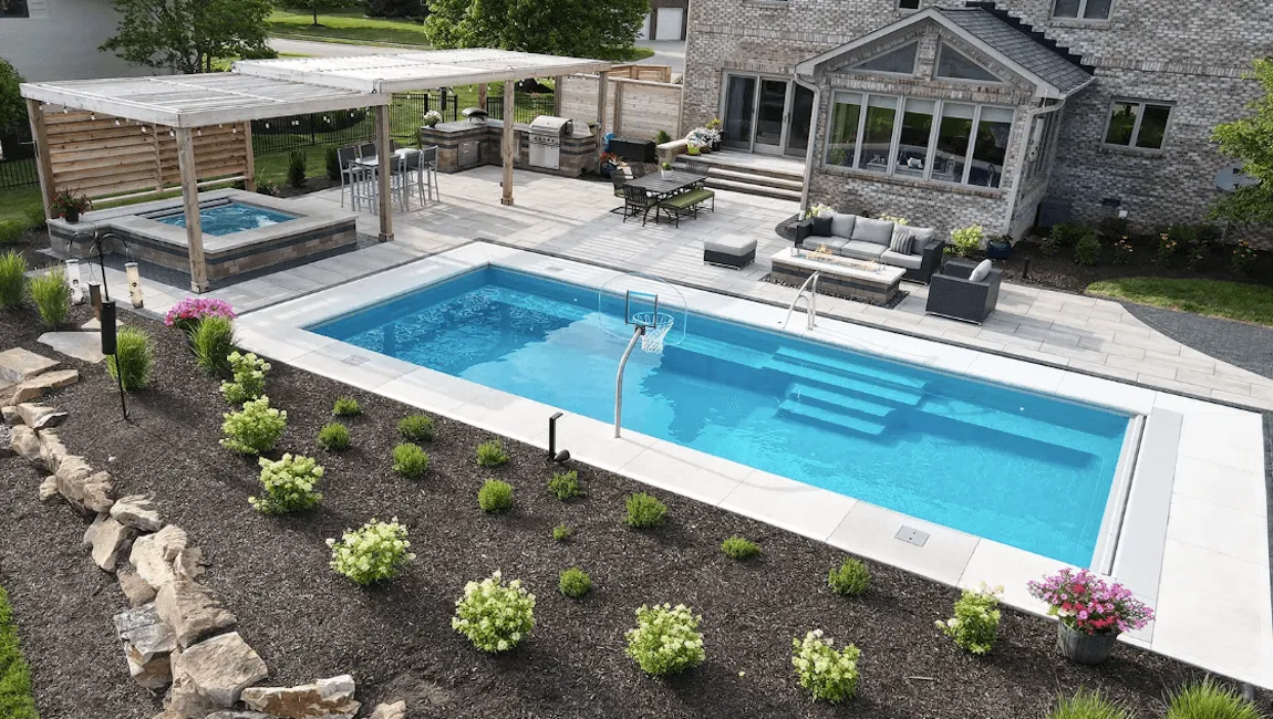Imagine Pools Marvelous 35 in Reef Blue — pool installation near Queensbury, NY